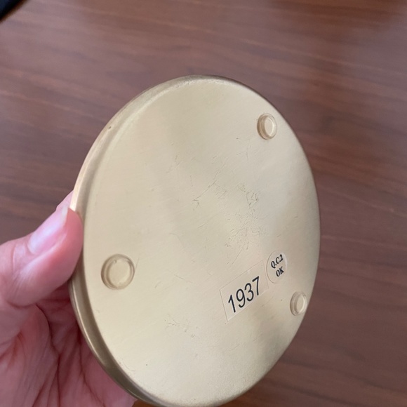 NEW Pottery Barn Gold Incense Holder Plate - Picture 3 of 3